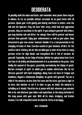 Desiderata