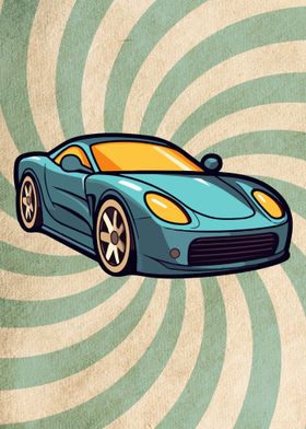 drift car illustration