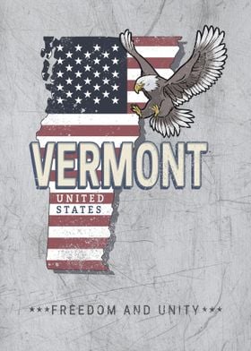 Vermont Map United States