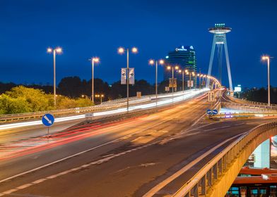 Nightfall in Bratislava