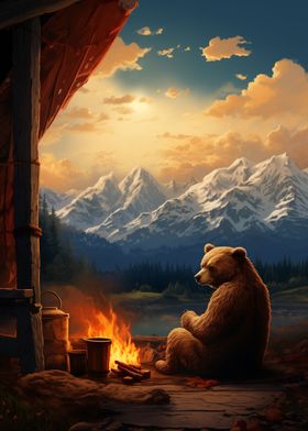 Grizzly Bear Campfire