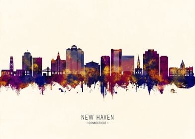 New Haven USA Skyline