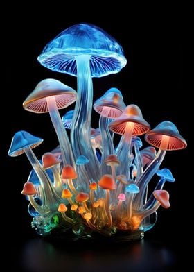 Glass Mushrooms