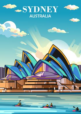 Travel Poster Sydney 