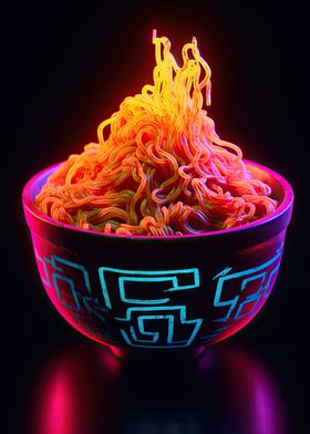 Ramen Noodles Neon Two