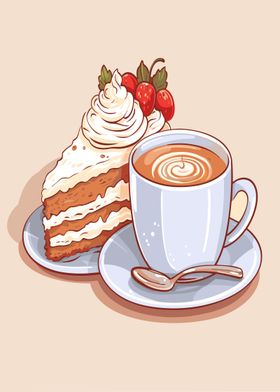 coffee with cake