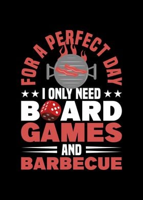 Board games and barbecue