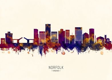 Norfolk Virginia Skyline