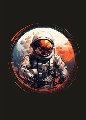 scifi astronaut drawing