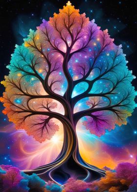 Colorful Fractal Tree 05
