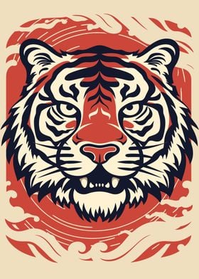 Vintage Zodiac Tiger