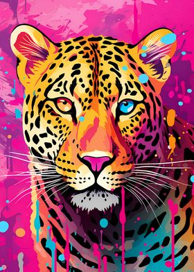 Jaguar Pop Art Portrait
