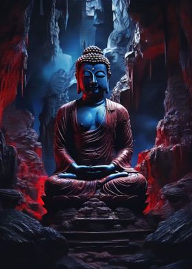 buddha in cave