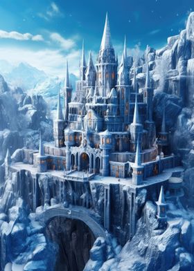 Medieval Snowy Castle