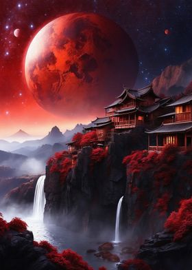 blood moon in japan