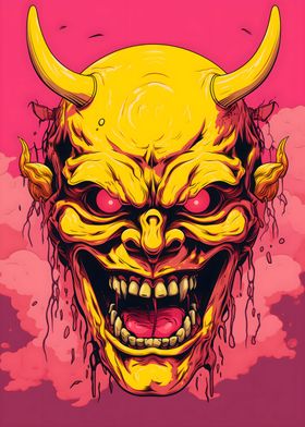 Yellow Oni Mask