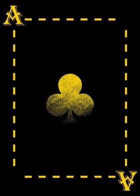 Ace Of Clubs Golden Cards