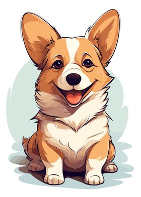 Cute Corgi illustration