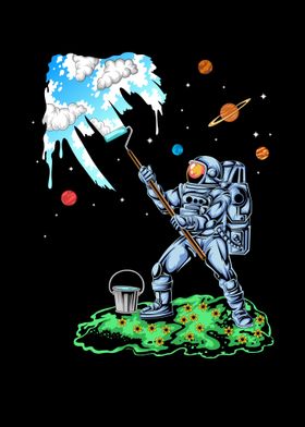 astronaut paint