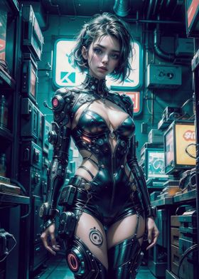 Anime Cyberpunk girl