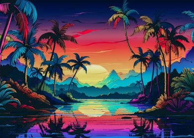 Tropical Scenes Art