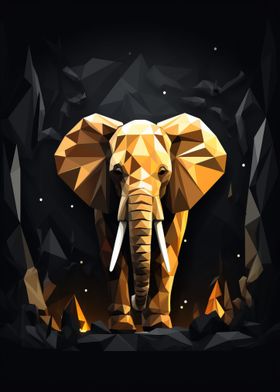 Geometric Style Elephant