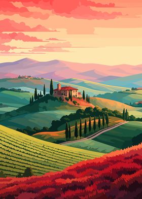 Tuscany Italy Afternoon