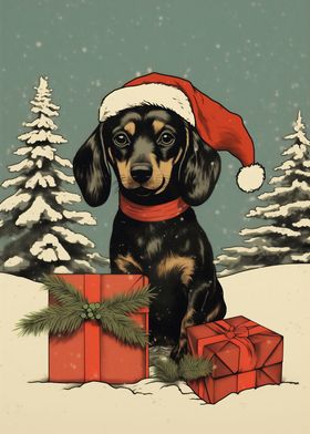 Merry Christmas Dachshund