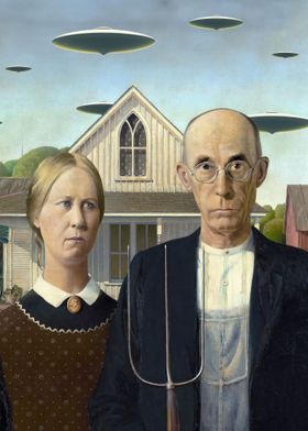 American Gothic UFO 