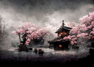 Cherry Blossom Japan Art