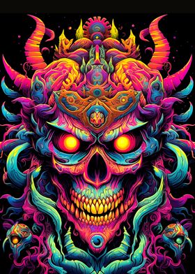 Psychedelic Skull