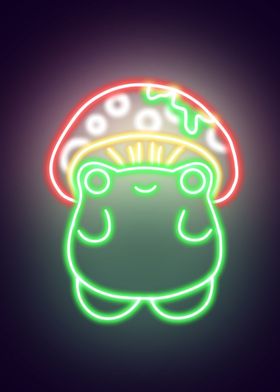 Neon Mushroom Frog