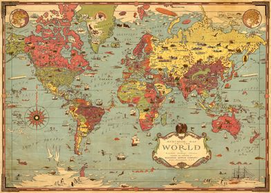 Mercator map of the world