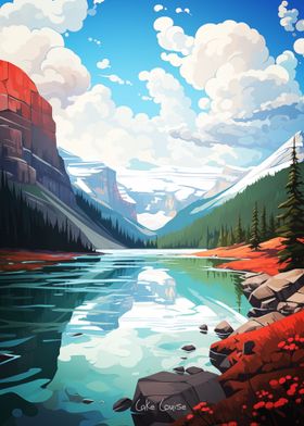 LAKE LOUISE Oil Painting