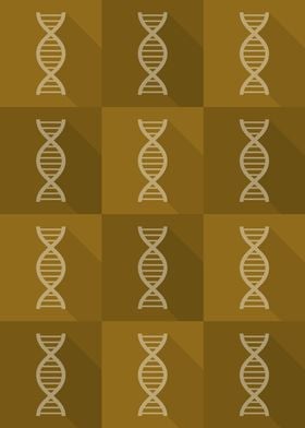 DNA Science Icons Pop Art