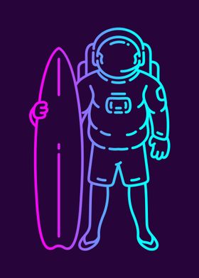 Surfing Astronaut