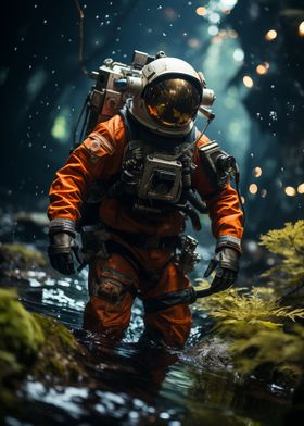 Astronaut in the Forest