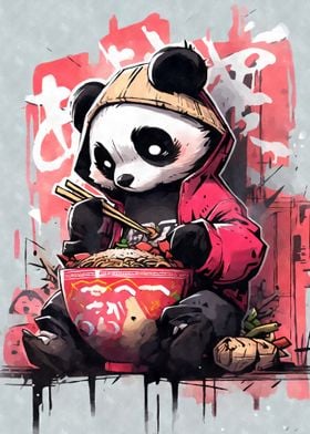 Panda Ramen Graffiti
