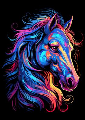 Watercolor Horse Decor