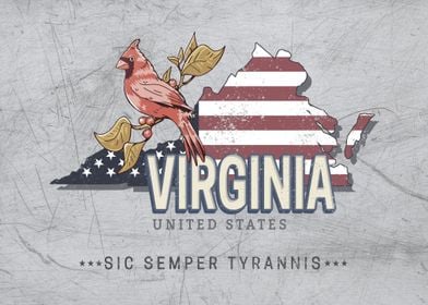 Virginia Map United States