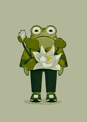 Mindful Lotus Frog