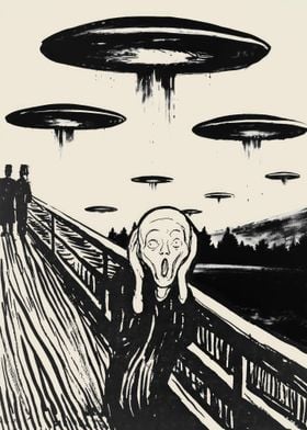 The Scream Ufo Parody