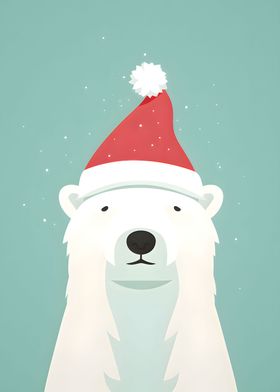 Polar Bear on Christmas