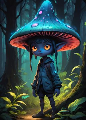 Mushroom Avatar Character 