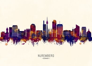 Nuremberg Germany Skyline