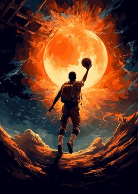 Space Basketball Player