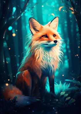 Red Fox in Forest