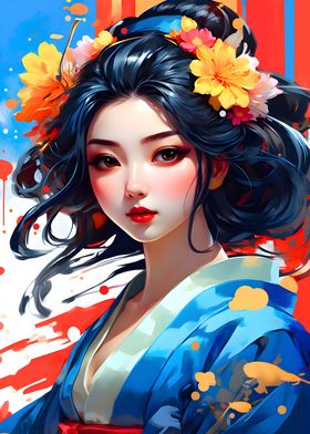 Geisha Painting