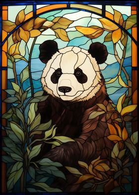 Stained Glass Panda 