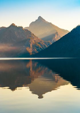 Mountain Lake Traunsee